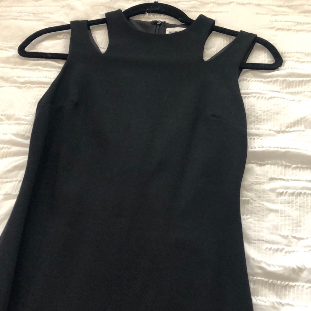 Black mini dress